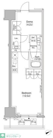 ザ・パークハビオ日本橋茅場町の物件間取画像